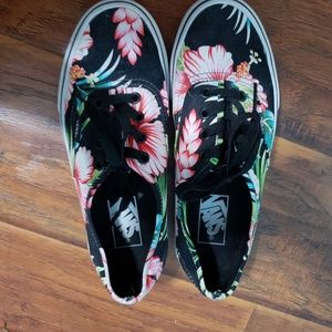 Tropical Hawaiian Floral Authentic Vans